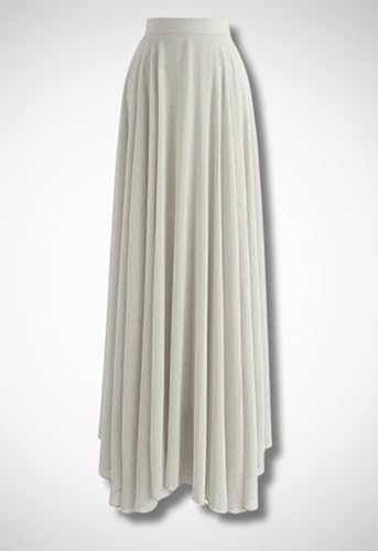 Image of Women's Full Length Georgette Long Skirt- Lehenga with 8 Meters Maxi Flare