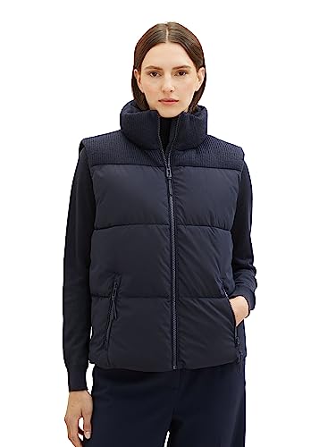 Chaleco Tom Tailor 1038676 azul XL ideal para paseos urbanos y tardes de otoño