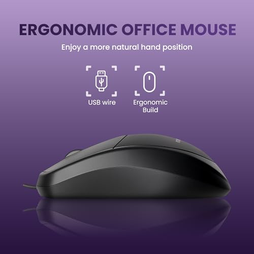 Image of G-102 Wired Keyboard and Mouse Combo with Mute Button Design, 1000 DPI Optical Sensor Mouse | Suitable for Office Use |1 Year Warranty