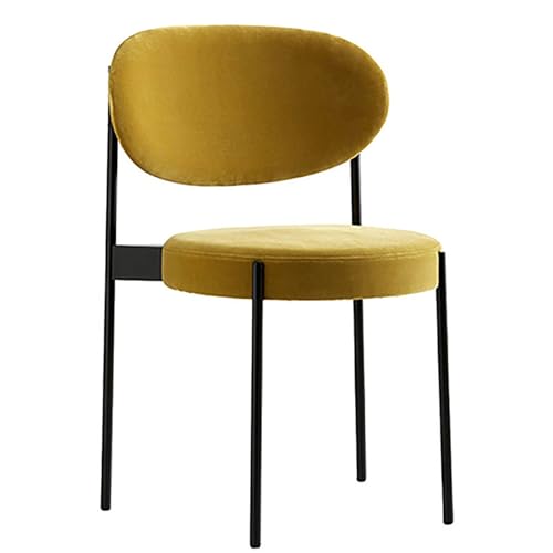 Silla de comedor moderna con respaldo simple para asientos de cafetería, bar y restaurante