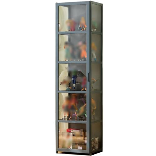 Vitrina con puertas de cristal, estante de...