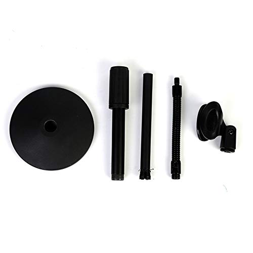 Microfoonstandaard Multifunctionele Desktop Disc tafelblad Floorstanding Microfoonstatief met slang Black Instelbaar… - Image 5