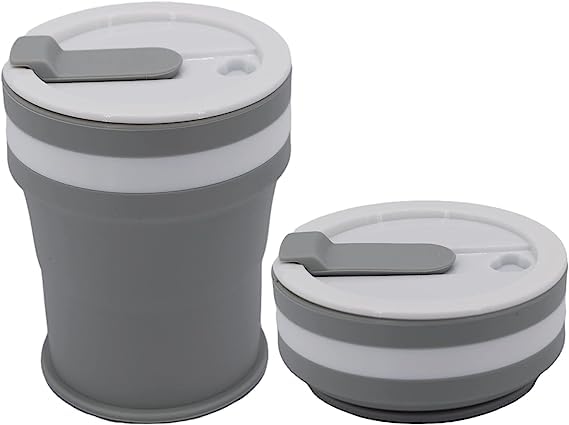 SPIRITUAL HOUSE Silicone Travel Cup Collapsible Cups with Lids for Adults Foldable Silicone Cup Drinking Cups for Kids (B0CB6G5JS1) Amazon Price History, Amazon Price Tracker