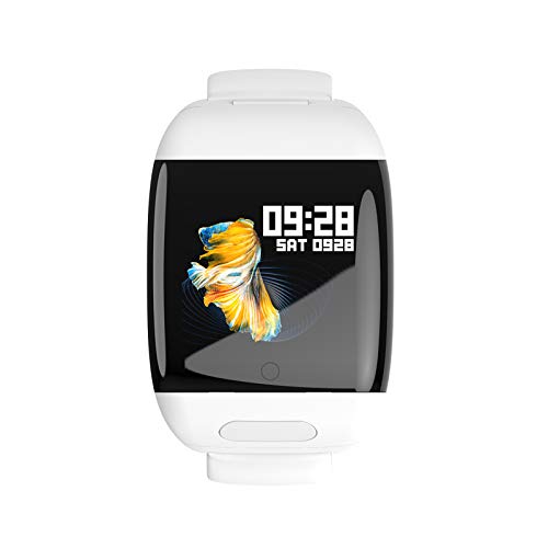 Pulsera inteligente Sinjes, medicin de temperatura, pasos de ejercicio, vibracin de reloj despertador, deteccin de frecuencia cardaca, deteccin de salud de la pulsera (blanco)