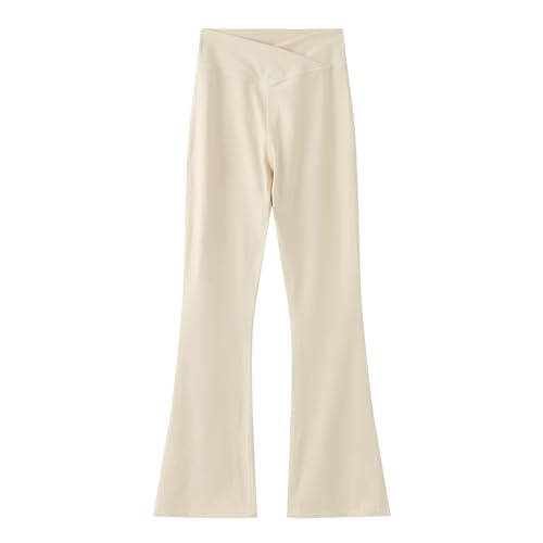 Legging montant pour fille coupe bootcut évasée et confortable pour gym et yoga