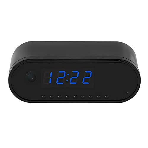 Spy Camera Clock Hidden Nanny cam 1080P with Night Vision/Motion Detection/Loop Recording, Phone APP & PC Software Remote Monitored Mini Smart cam for Home Security Monitoring