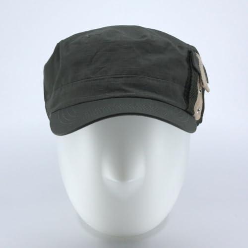 Image of The Vintage Year Heavy Stitching Washed Cotton Cadet Hat - Durable Military Baseball Cap for Men & Women, Outdoor Casual Wear