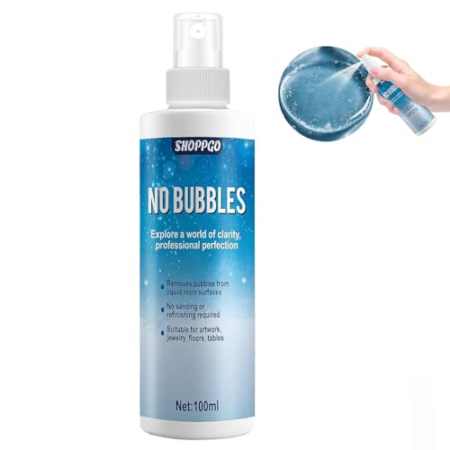Spray Anti-Burbujas para Resina Epoxi, Utilizado para Resina Epoxi Transparente, Resina, Eliminan Fácil y Eficazmente Las Burbujas Superficiales,100ml