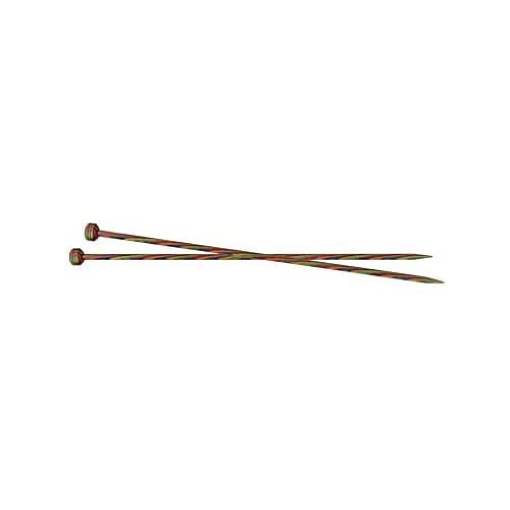 KnitPro KP20222 35 cm x 6.5 mm Symfonie Single Pointed Needles, Multi-Color
