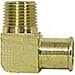 Imperial 92096 Brass Male Elbow Heater Hose, 3/4" X 1/2", Per Package Of 5