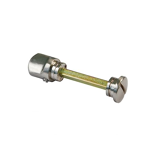 Amig - Muletilla para Manillas de Placa - Mod. 6Z - Ø21 x 90 mm - Cuadradillo de 6 mm - Condena con Sistema de Desbloqueo Exterior - Zamak Plateado Mate