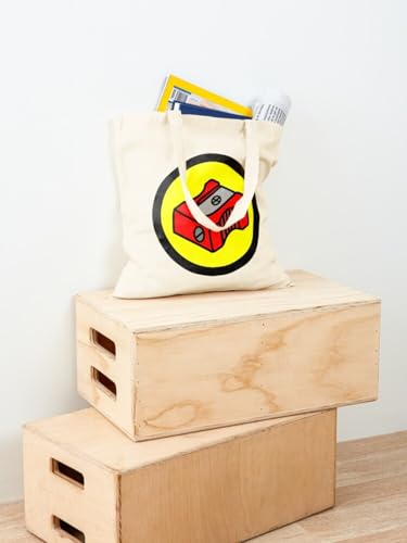 Sac fourre-tout rouge pour taille-crayons en toile compact