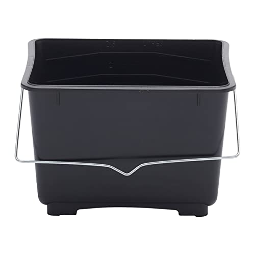 ProDec 2,5-Liter-Mini-Farbeimer aus Kunststoff, 100% recycelter Kunststoff, mit Metalltragegriff für alle Arten von Farbe und Kleister, geeignet für 100-mm-Mini-Farbrollen