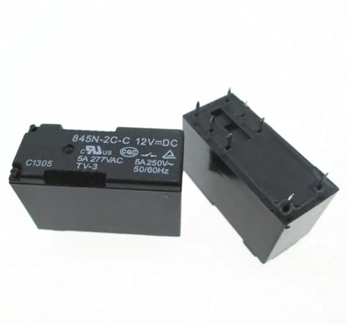 Relais 12 V CC 845N-2C-C interrupteur electromagnetique 5A 250V CA DIP8