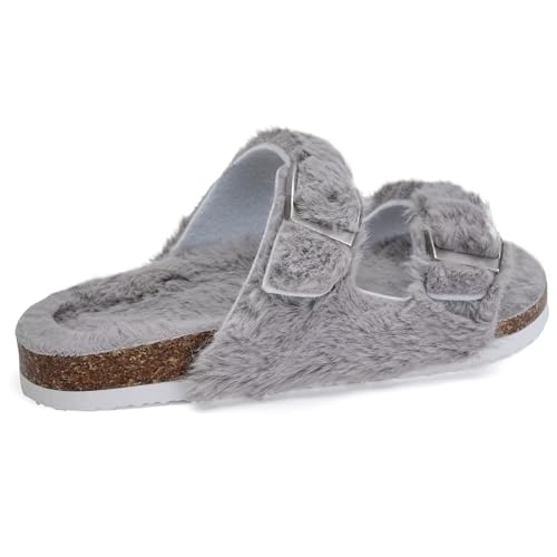 Image of Torotto Kids Sandals Boys Girls Slide Summer Non-slip Cork Glitter Toddler Slippers with Adjustable Straps for Indoor & Outdoor