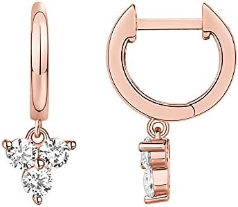 PAVOI 14K Gold Plated S925 Sterling Silver Post Lightweight Drop/Dangle Huggie Earrings for Women | Star, Lock, Butterfly, Moon, Lightning | Dainty Earrings
