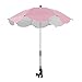 Regenschirm Universal-Netter BabyPram Regenschirm Schatten Regenschirm UV Sonnenschutz for Kinderwagen Kinderwagen for Sun Regen Schutz (Color : Pink)