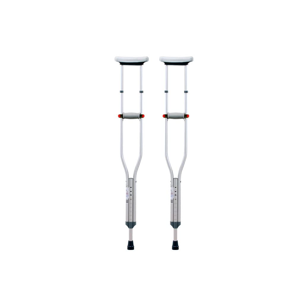 GCX- Muleta de bastón for Axilas, bastón de Doble muleta for Adultos, muleta única Multifuncional, muleta Ligera Antideslizante Ajustable for fracturas Firma