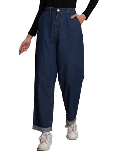 Image of KOTTY Women's Straight Fit High-Rise Stretchable Jeans