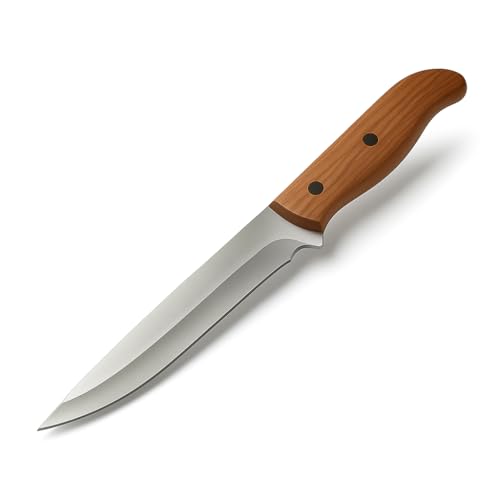 Image of Machado Chef Knife - Multi-Purpose Stainless Steel Knife with Wooden Handle | Sharp, Durable & Easy to Clean | Ideal for Meat, Fish, Vegetables & Everyday Cooking