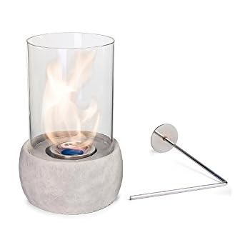 Glasfeuer Stone Tischkamin Feuerstelle Kamin Tischfeuer Bio Ethanol Amazon De Kuche Haushalt