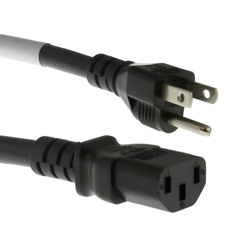 Cable de CA para PC NEMA 5-15P a IEC-60320-C13 fabricado con materiales de alta resistencia
