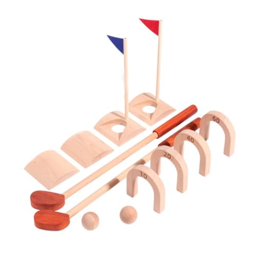 DECHOUS 1 Set of Boys and Toys Wooden Educational Golf Playthings Boosts Upper Limb Development Patience for Indoor Outdoor Fun