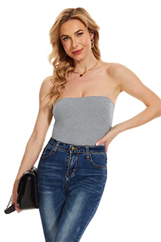 Taipove Sexy Strapless Long Tube Bra Top Cami Shirts For Women Camisole Bandeau Layer Slips Summer Support #TOP2