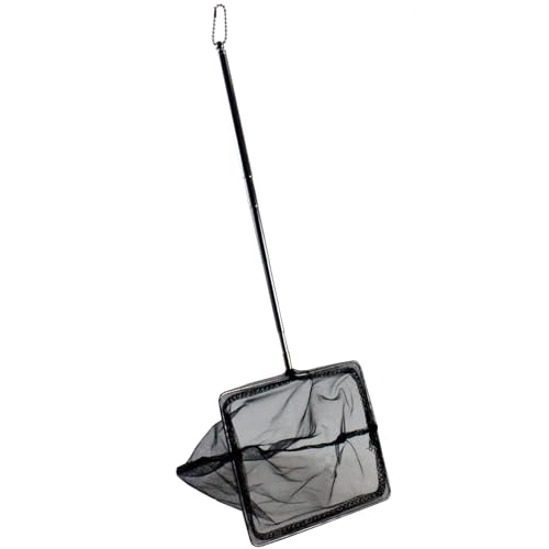 Image of AQUANEAT Aquarium Net with Extendable Long Handle, Adjustable Wastes Skimming Cleaning Tools for Fish Tanks