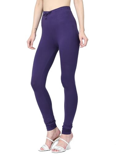 Image of Robinbosky Cotton Churidhar Leggings for Women - Stylish, Stretchable & Flattering Fit for All-Day Comfort
