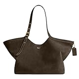 Coach Gramercy Tote in Suede, B4/Olive