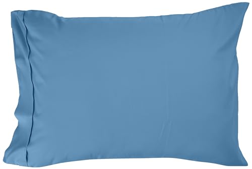 Sweet Home Collection 7 Piece Comforter Set Bag Solid Color All Season Soft Down Alternative Blanket & Luxurious Microfiber Bed Sheets, Denim, Twin XL