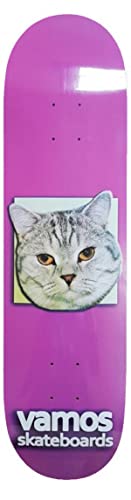 Vamos Skateboards Vamos Sir Bagwald Deck 8.00" inkl. Griptape | Skateboard Deck | 7-Ply Canadian Maple | Bagel Cat Deck Cover