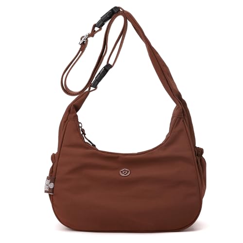 Image of JANKS Large Crossbody Bag for Women Fabric Nylon Casual Commuter Trendy Fashion Hobo Shoulder Ladies Travel Handbag