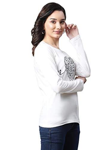 Image of OM SAI LATEST CREATION Women's Plain Lycra with Plain Design on HaOSLC-Sleeve Regular Fit Office wear,Casual wear Top
