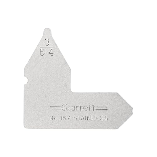 Jauge de rayon 3/64 Starrett 167-3/64 calibre de contrôle en inox pour usinage et fraisage