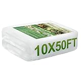 Unves Garden Netting, 10 x 50 Ft Insect Bird Netting for Garden Protection, Ultra Fine Mesh Mosquito Net for Patio Vegetable Plants Fruit Tree, Birds Pests Bugs Plant Covers