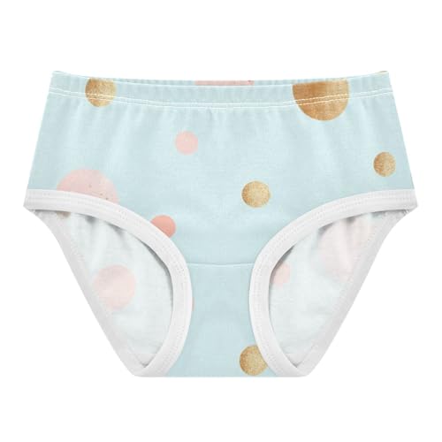 GuoChe Organic Cotton Panties Underwear Moisture Wicking Organic Underpants for Toddler in Sizes 2T,3T, 4T, 5T, 6Y and 8Y