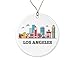 HTDesigns Los Angeles Christmas Ornament - Los Angeles Christmas Decorations - Los Angeles Christmas Tree Ornament - Los Angeles Gift