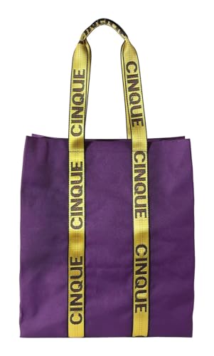 CINQUE Corvi Shopper Violet pourpre : sac à épaule élégant au quotidien