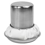 ZXBBTZ Ölstreicher Edelstahl Praktischer Ölpinsel für Pfannkuchen Grill Küche Hitzebeständiger Ölwischer Leicht zu Reinigen Ölmopp Ölverteiler für Gleichmäßiges Backen Braten Öl Wischer Ölaufstrich