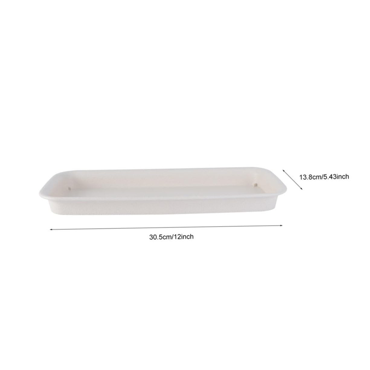 Kisangel Bandejas Rectangulares para Macetas Plato Rectangular Soporte para Macetas Fácil De Limpiar