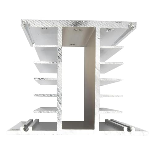 Relé de estado sólido trifásico 60A disipador aluminio negro 110x100x80mm FHSH01-110 3