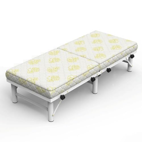 Qxmiguel Cama Plegable con colchón Cama Doble Plegada Camilla de Invitados portátil de invitado con Espuma Viscosa El colchón ahorrando Espacio para un fácil Almacenamiento