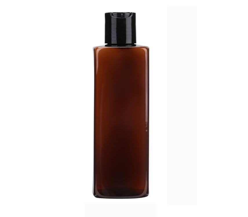 12pcs of empty plastic bottles portable clear small square shampoo lotion bottle dispenser durable refillable containers for liquid soap, massage oil | 100ml | color : amber