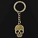 Produktbild WANGY  Schlüsselbund 35x22mm Schädel Anhänger DIY Männer   Auto Schlüsselanhänger Ringhalter Souvenir für Geschenk