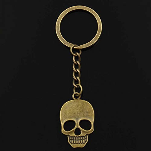 Preisvergleich Produktbild WANGY Schlüsselbund 35x22mm Schädel Anhänger DIY Männer Auto Schlüsselanhänger Ringhalter Souvenir für Geschenk