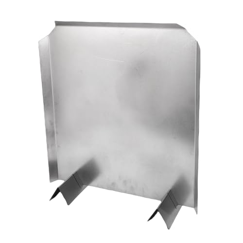 Luocute Fireplace Back Plate, Stainless Steel Heat Reflector 16 x