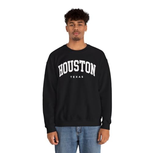 Houston Texas Adult Unisex Crewneck Sweatshirt3