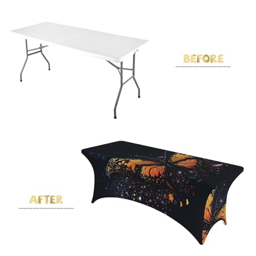 Nappe de 1,8 m extensible nappe de table élasthanne infroissable pour banquet - 3